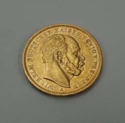 Preussen: 20 Mark 1883 - GOLD.