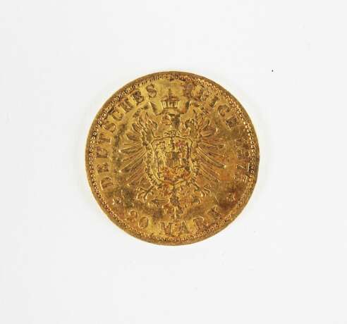 Preussen: 20 Mark 1875 - GOLD. - Foto 2