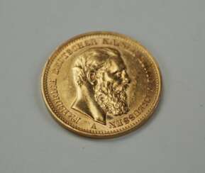 Preussen: 20 Mark 1888 - GOLD.