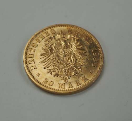Preussen: 20 Mark 1888 - GOLD. - фото 2