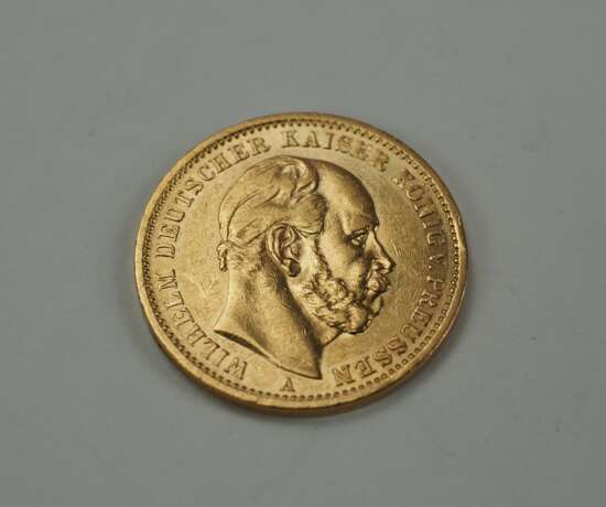 Preussen: 20 Mark 1882 - GOLD. - фото 1