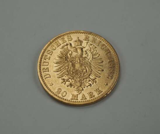 Preussen: 20 Mark 1882 - GOLD. - Foto 2