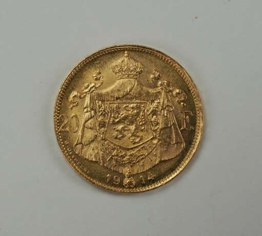 Belgien: 20 Francs 1914 - GOLD. - photo 2