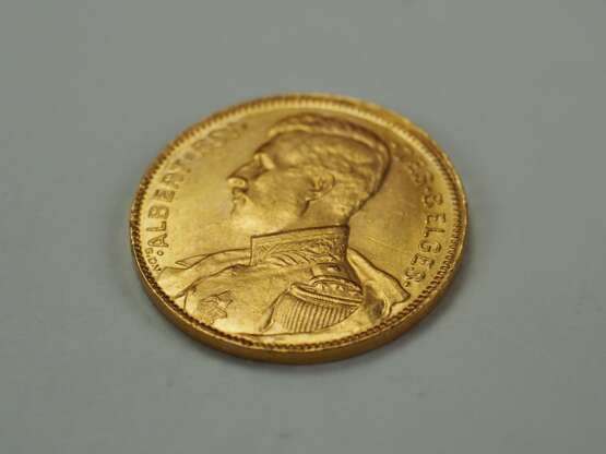 Belgien: 20 Francs 1914 - GOLD. - фото 3