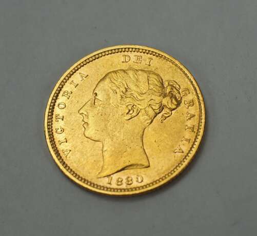 Großbritannien: Half Sovereign 1880 - GOLD. - Foto 1