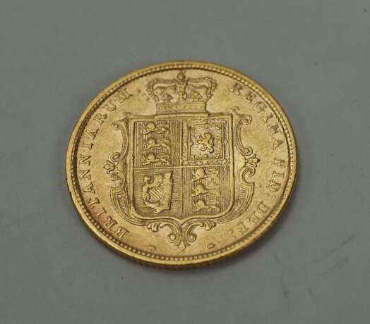 Großbritannien: Half Sovereign 1880 - GOLD. - Foto 2