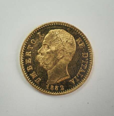 Italien: 20 Lire 1882 - GOLD. - фото 3