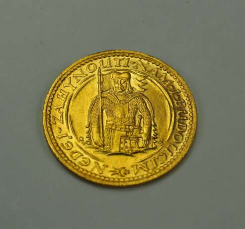 Tschechoslowakei: 1 Dukat 1923 - GOLD. - фото 1