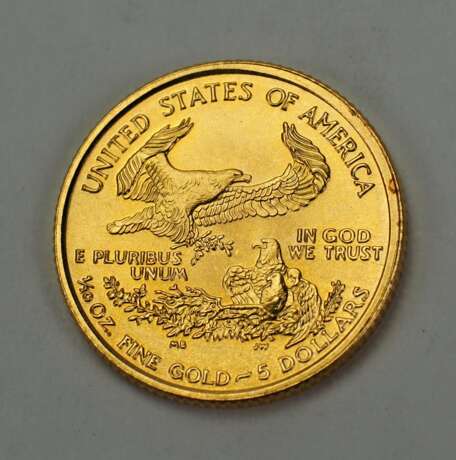 USA: 5 Dollar 2001 - GOLD. - фото 2