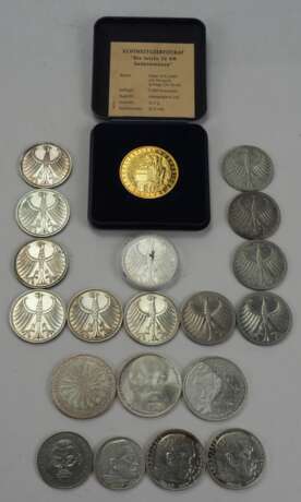 BRD: Diverse Münzen SILBER - 17 Exemplare. - Foto 2