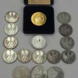 BRD: Diverse Münzen SILBER - 17 Exemplare. - фото 2