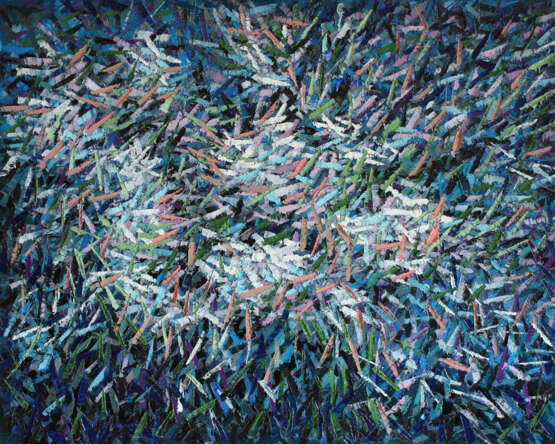 Пестрые соцветия. Leinwand Ölfarbe Impressionismus Landschaftsmalerei 2017 - Foto 1