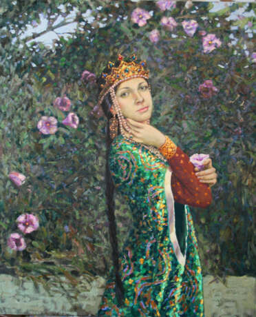 “The Tsar maiden” Canvas Oil paint Realist Mythological 2015 - photo 1
