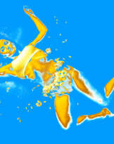 "Valery yellow in blue" 2018 "Valery yellow in blue" 2018
