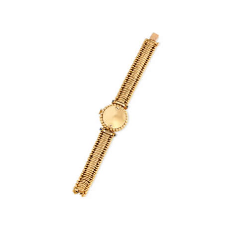 PÉRY & FILS LADY'S GOLD AND SAPPHIRE WRISTWATCH - photo 3