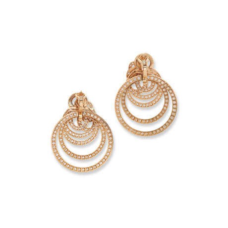 DE GRISOGONO GOLD AND DIAMOND ‘GYPSY’ EARRINGS - photo 3