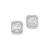 ILLUSION-SET DIAMOND EARRINGS - фото 1