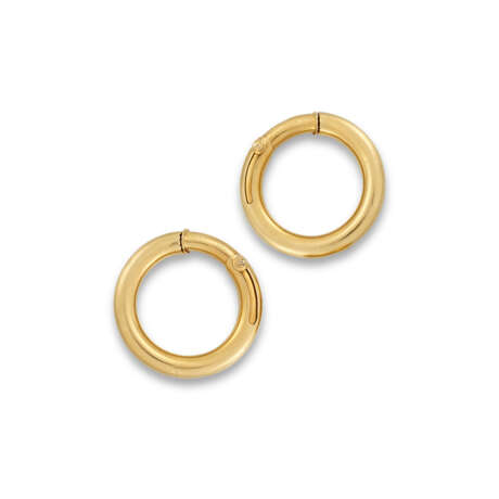 CARTIER GOLD HOOP EARRINGS - фото 3