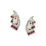 DRAYSON RUBY AND DIAMOND EARRINGS - photo 3