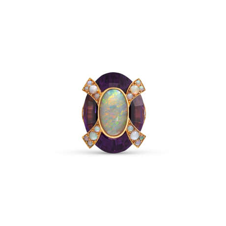 CARTIER AMETHYST AND OPAL RING - Foto 2