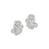 WHITE SAPPHIRE AND DIAMOND EARRINGS - Foto 3