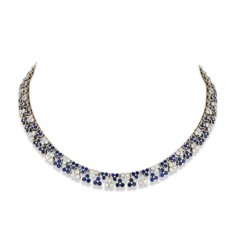 BULGARI SAPPHIRE AND DIAMOND NECKLACE - photo 2