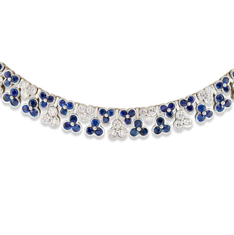 BULGARI SAPPHIRE AND DIAMOND NECKLACE - Foto 3