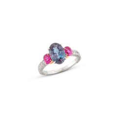 NO RESERVE | ALEXANDRITE, RUBY AND DIAMOND RING