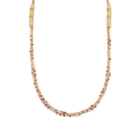 BOUCHERON TOURMALINE AND DIAMOND NECKLACE - фото 5