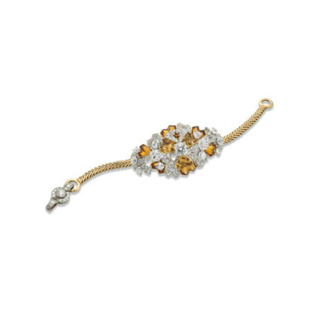 MOUNTED BY CARTIER CITRINE AND DIAMOND BRACELET - Foto 2