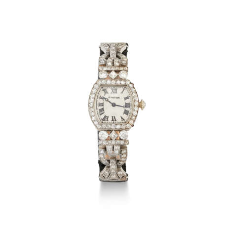 CARTIER EARLY 20TH CENTURY DIAMOND COCKTAIL WATCH - фото 1