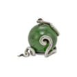 A GEM-SET SILVER AND NEPHRITE BELL-PUSH - Auktionsarchiv