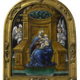 A LIMOGES PLAQUE OF THE MADONNA AND CHILD - Foto 1