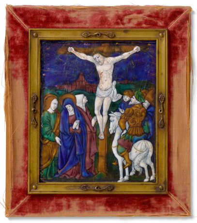 A LIMOGES ENAMEL PLAQUE OF THE CRUCIFIXION - фото 2