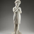 A WHITE MARBLE FIGURE OF LADY LOUISA RUSSELL - Prix ​​des enchères