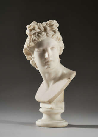 A WHITE MARBLE BUST OF APOLLO BELVEDERE AFTER THE ANTIQUE - photo 5