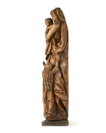 A CARVED LIMEWOOD GROUP OF CHARITY - photo 3