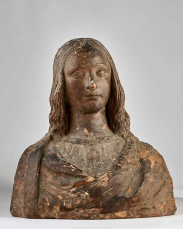 A TERRACOTTA BUST OF THE YOUNG CHRIST - фото 2