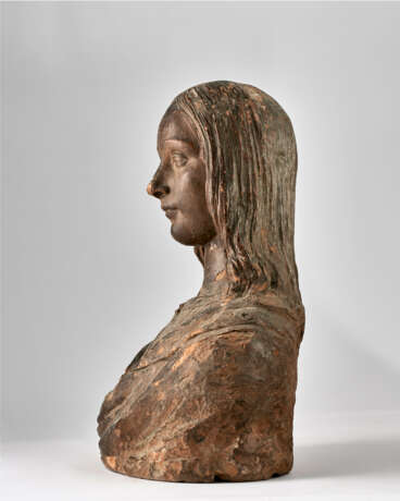 A TERRACOTTA BUST OF THE YOUNG CHRIST - photo 3