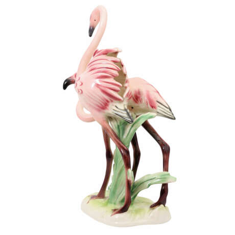 GOEBEL 'Flamingopaar', 20. Jh. - photo 2