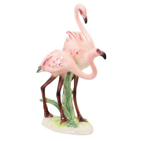 GOEBEL 'Flamingopaar', 20. Jh. - photo 3