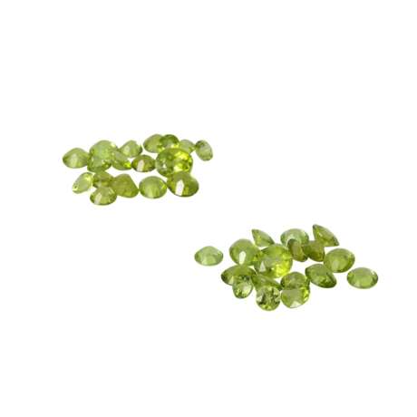 Konvolut 35 Peridots, zus. 42 ct, - фото 1