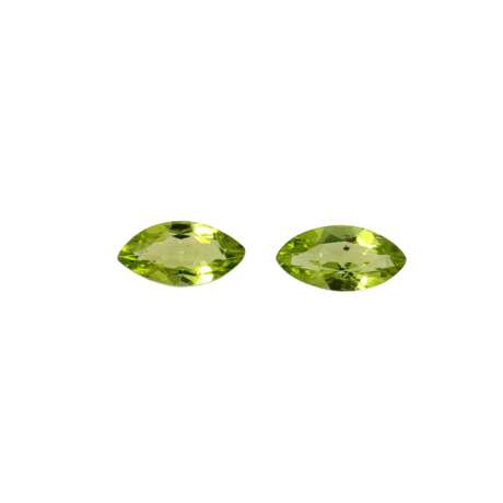 2 lose Peridots zus. 5,7 ct, - photo 1