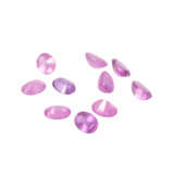 Konvolut 10 pinkfarbene Saphire zus. ca. 16,45 ct, - Foto 1