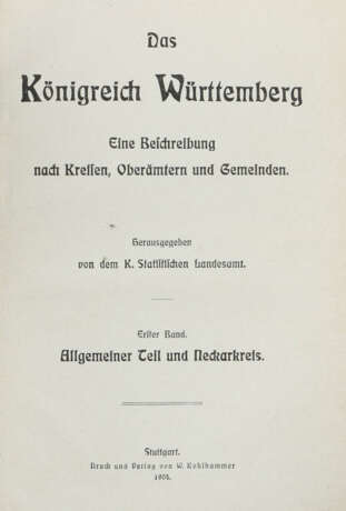 Statistisches Landesamt Das Königreich Württemberg - Ei… - photo 3