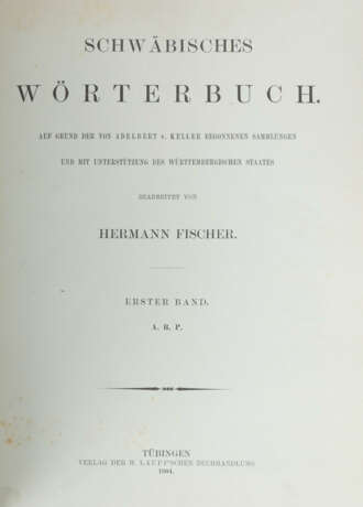 Fischer, Hermann (bearb.) Schwäbisches Wörterbuch auf G… - Foto 3