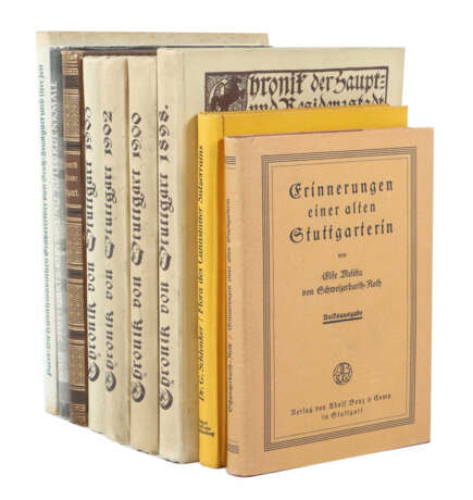 9 Bücher | Stuttgart v. Schweizerbarth-Roth, Erinnerung… - фото 1
