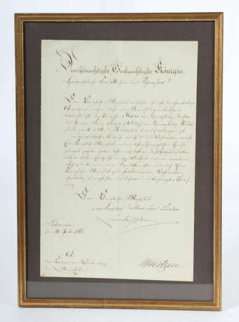 Brief | Friedrich Franz II. (1823-1883), Großherzog von… - Foto 2