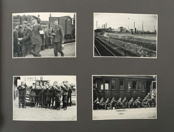 Fotoalbum 3. Reich, in braunem Leinenalbum ca. 65 S/W-F… - photo 4