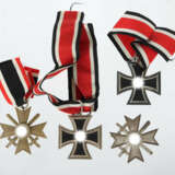 4 Orden 3. Reich, 2 x Eisernes Kreuz, 2. Klasse, versil… - photo 1